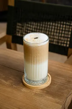Latte frío en CHAK, La Veleta, Tulum